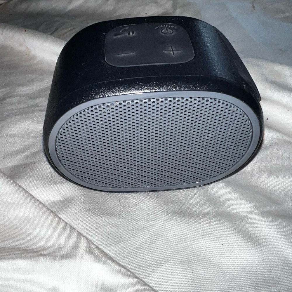 Sony Black and Gray Portable Bluetooth Speaker with Sleek Design